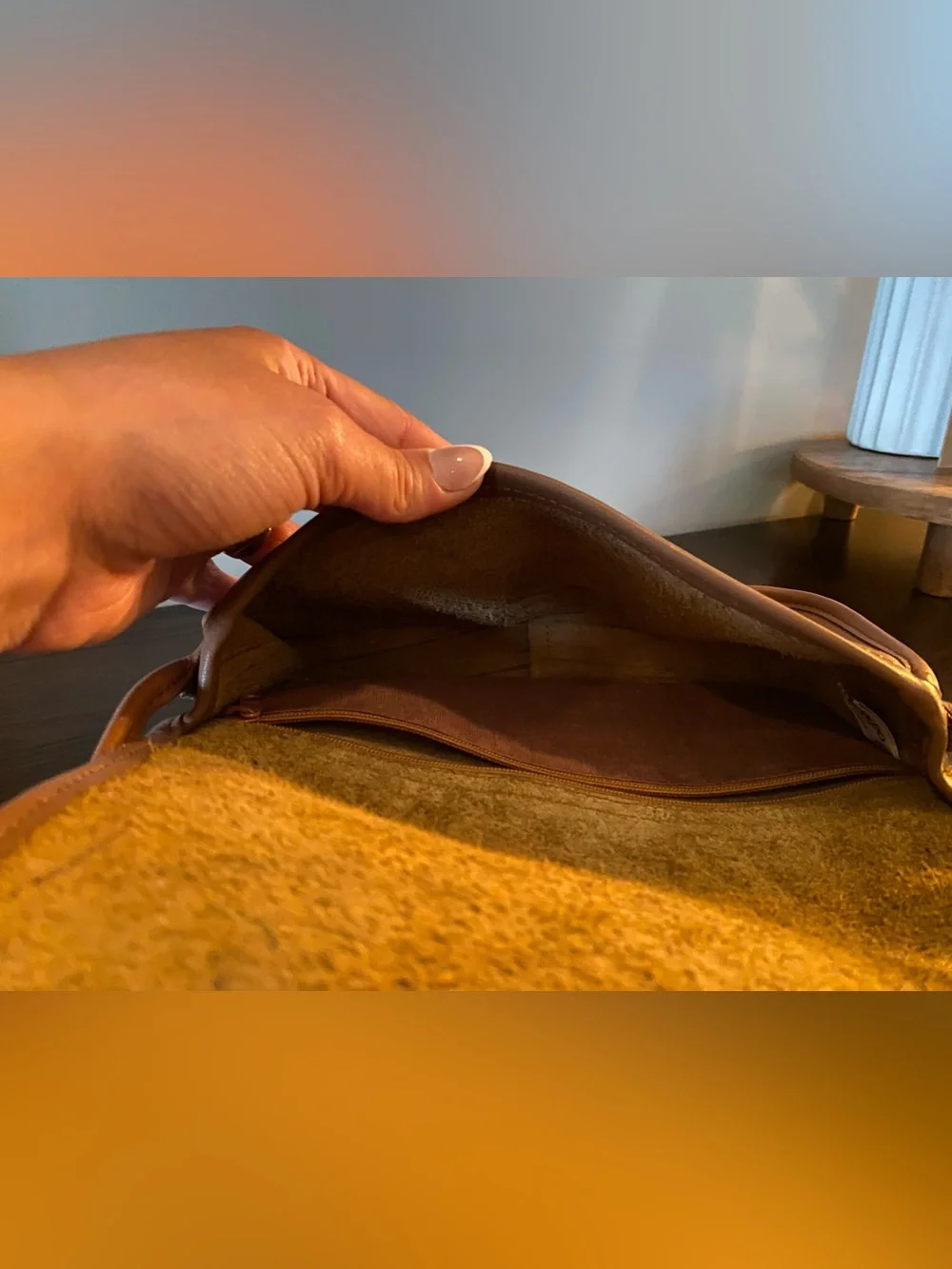 Classic Brown Leather Crossbody Bag